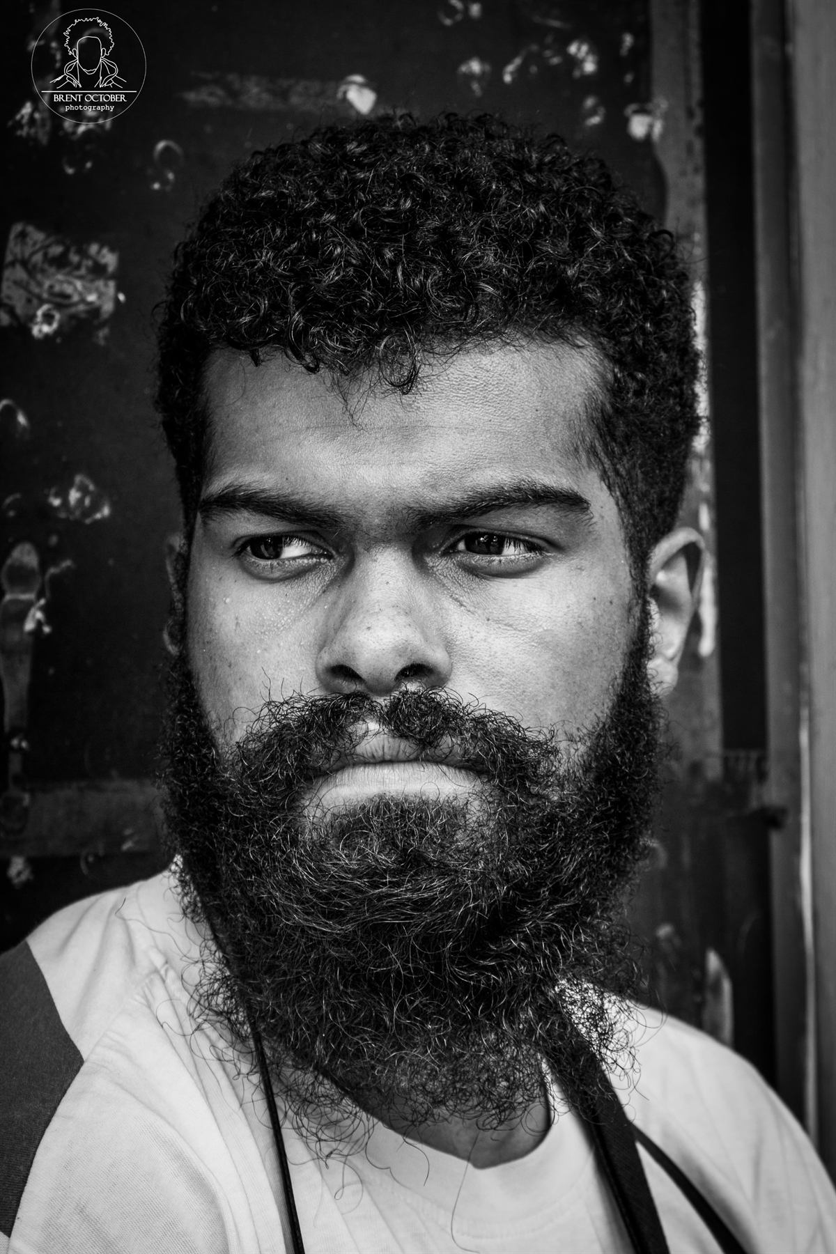 Black and white portrait